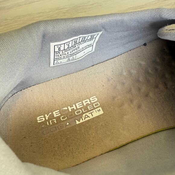 Skechers Go Walk Lite Isla Boat Shoe Women’s Size 6 Gray Jersey Knit - Picture 3 of 8